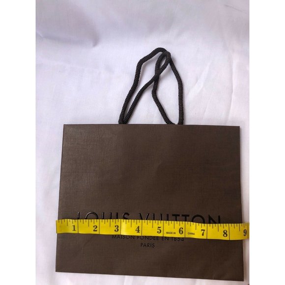 Louis Vuitton Paper Shopping Bag Brown Small 7" x 9" X 4.2" - Picture 9 of 9
